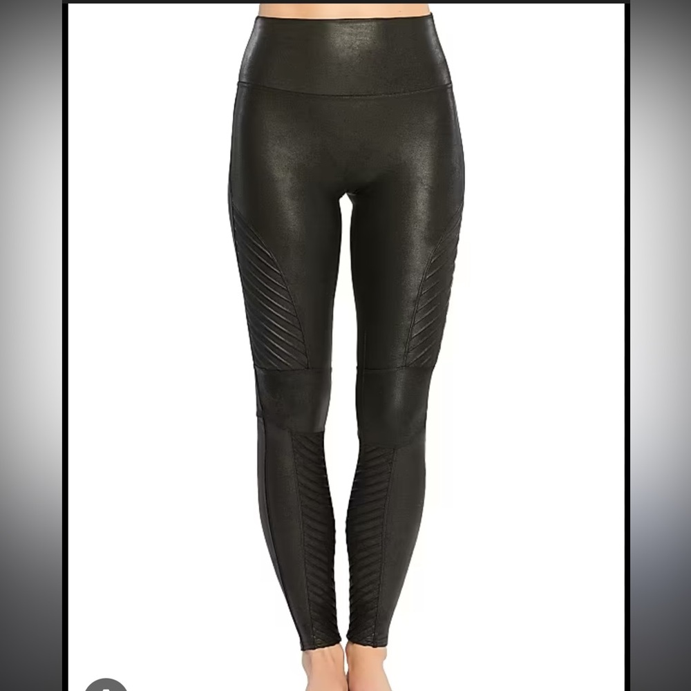 Spanx faux Leather moto-  Leggings